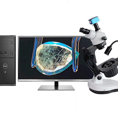 VGM600L專(zhuān)業(yè)級(jí)珠寶顯微鏡紅藍(lán)寶石祖母綠鑒定7-45倍帶LED頂燈