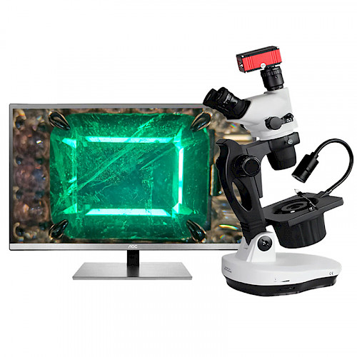 VGS871L專(zhuān)業(yè)級(jí)寶石珠寶鑒定顯微鏡6.7-45倍帶LED頂燈